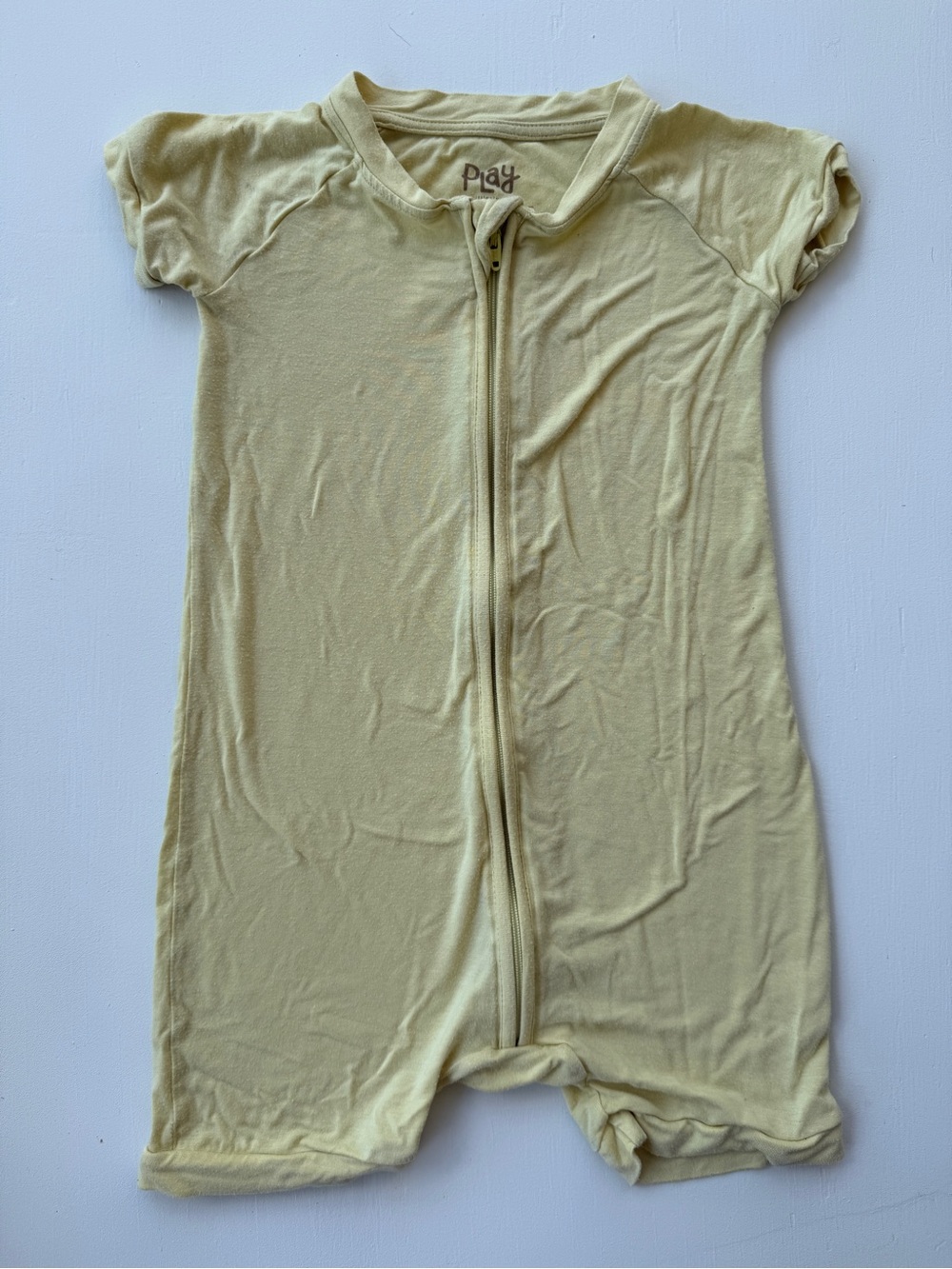 Little Sleepies Play Yellow Zip Romper